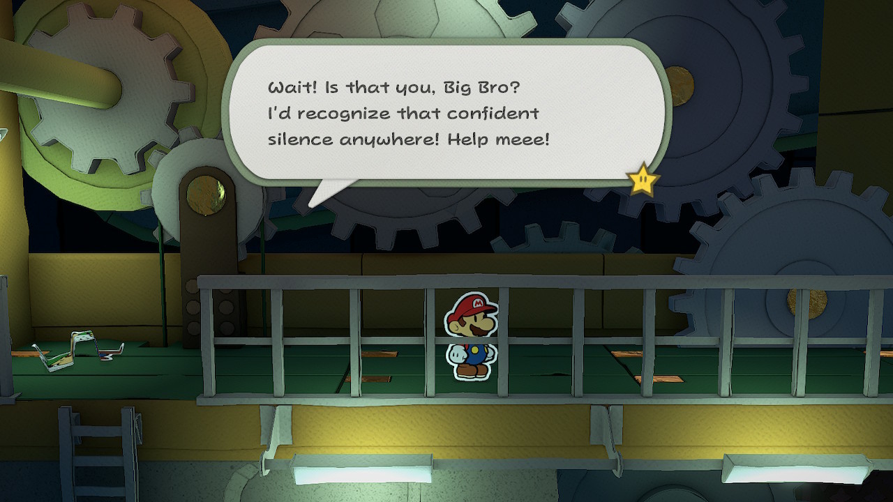 Luigi from PMTOK recognizing Mario's "confident silence"